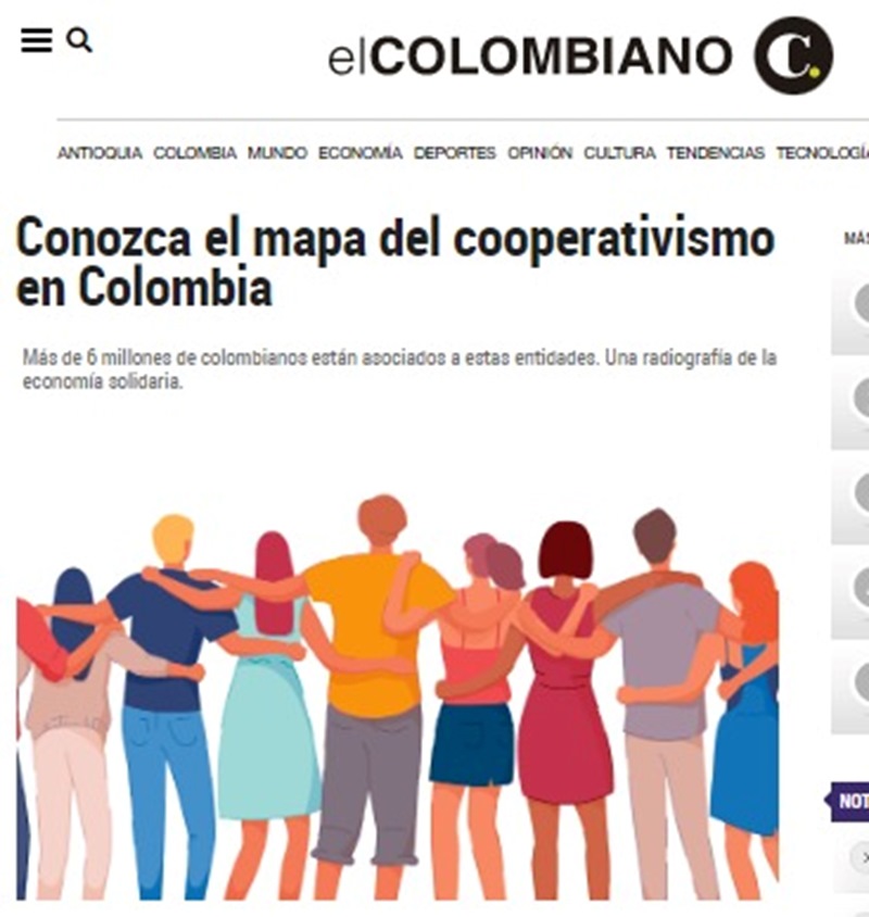 Conozca el mapa del cooperativismo en Colombia | Confecoop Antioquia
