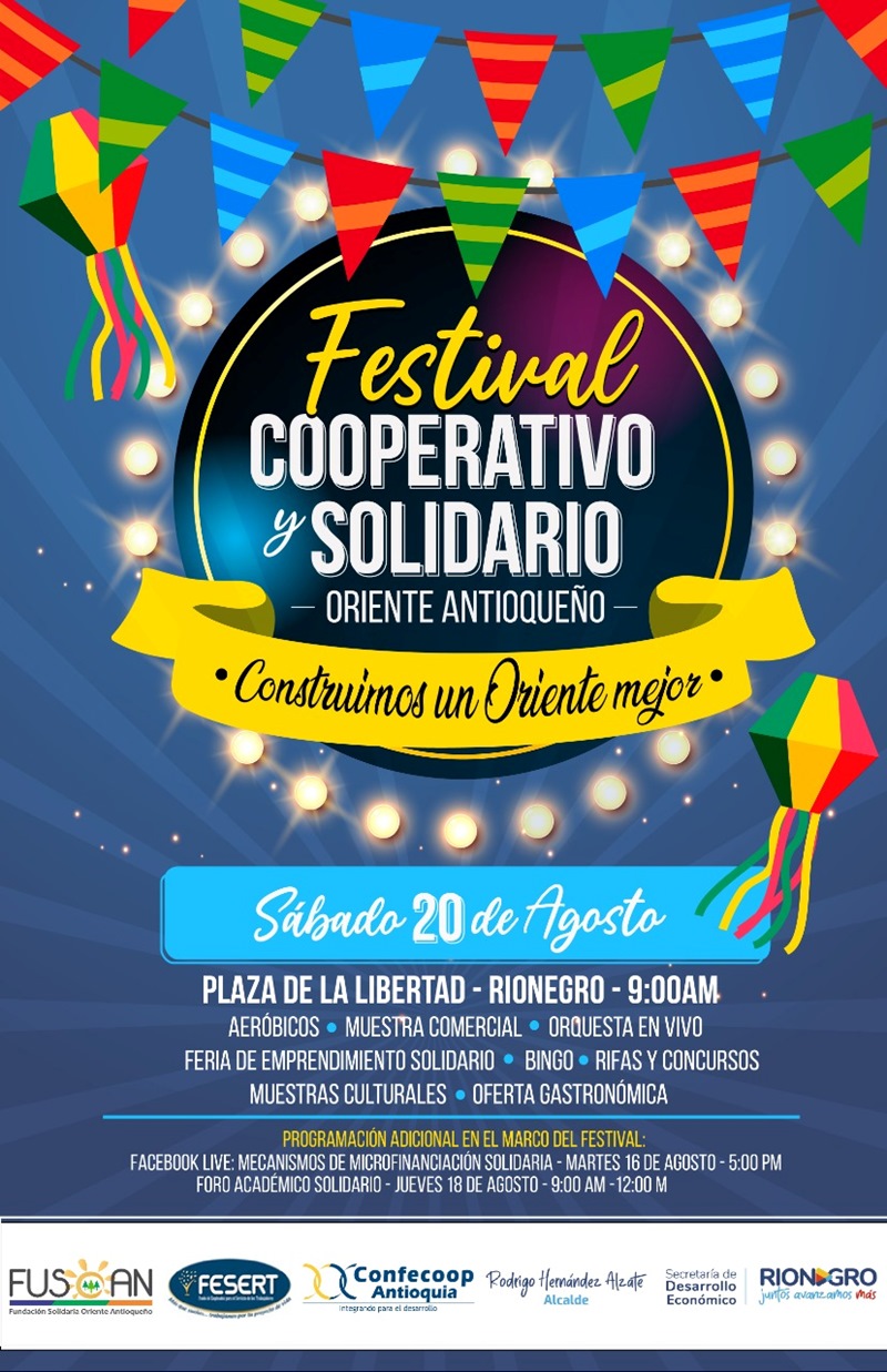 Festival Cooperativo y Solidario Oriente Antioqueño | Confecoop Antioquia